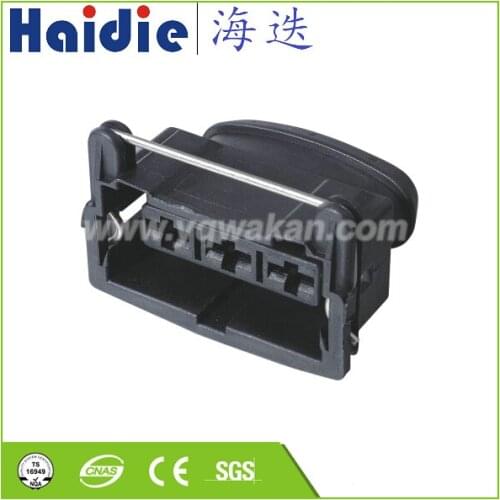 Free shipping 2sets 3pin plastic electric auto housing sealed plug wire harness waterproof connector HD032-6.3-21