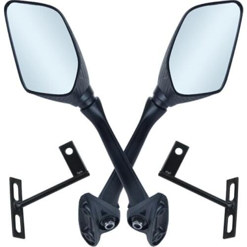 1 Pair Motorcycle Left Right rearview mirror side mirror For Yamaha Honda Kawasaki Suzuki Dirt Bike ATV Go Kart Scooter Moped