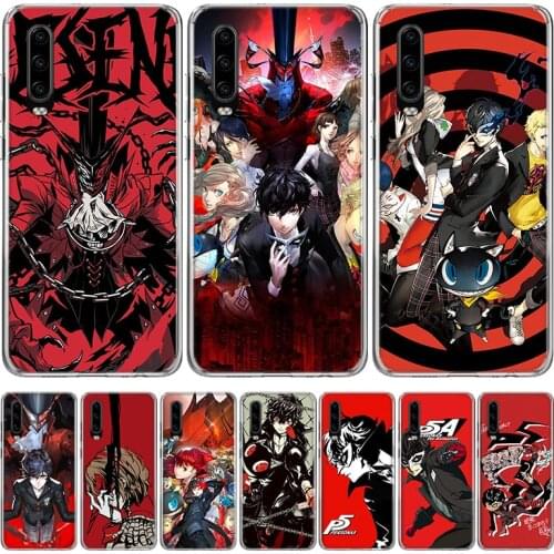 P5 P Persona 5 Phone Case for Huawei P40 P30 P20 Mate 30 20 10 Pro P10 Lite P Smart Z + 2019 Gift Coque Cover Capa