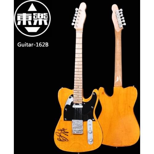 Wooden Handcrafted Miniature Guitar Model guitar-162B Guitar Display with Case and Stand (Not Actual Guitar! for Display Only!)