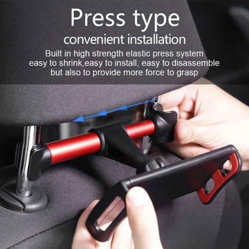 Flexible 360 Degree Rotating for iPad Car Pillow mobile Phone Holder Tablet Stand Back Seat Headrest Mount Bracket 5-11 Inch