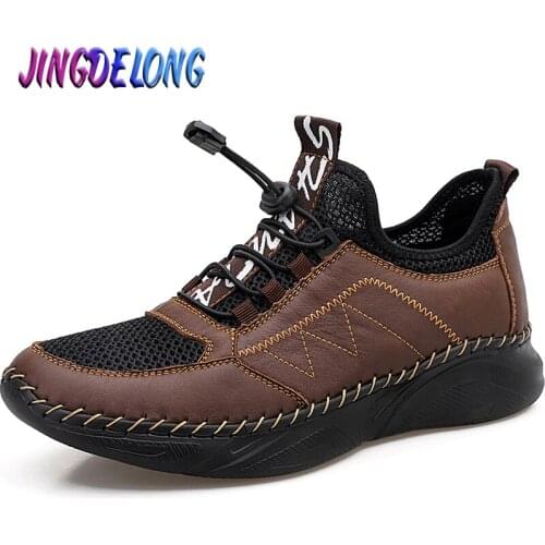Classic Mens Casual Shoes Leather Mens Moccasins Outdoor Mens Platform Shoes Hot Sale Mens Shoes Zapatillas Hombre 38-48