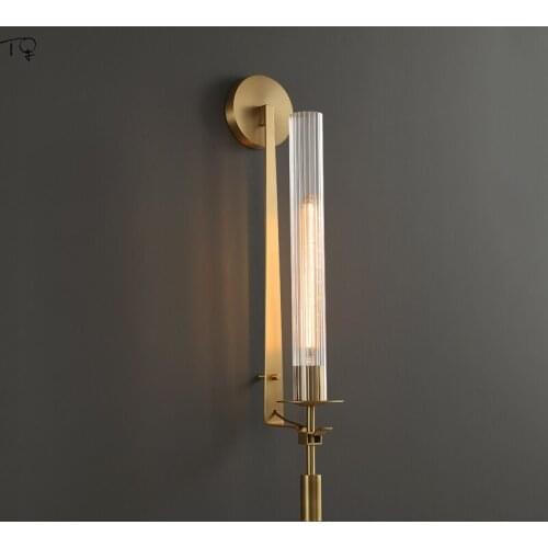 Classical Luxury Copper Wall Lamp Led E27 Designer Wall Mounted Living/Model Room Porch Background Bedroom Bedside Corridor Cafe