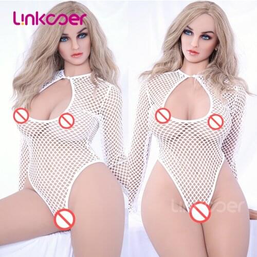 Linkooer 161cm Real TPE Sex Dolls Fat Hits Big Boobs Oral Anal Lifelike Sex Toys for Men Adult Love Doll