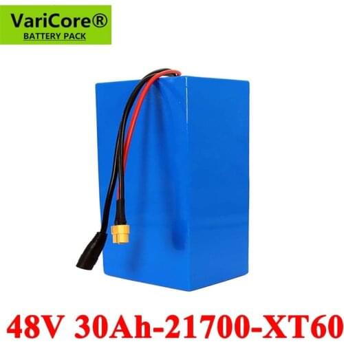 VariCore 48V 30Ah 21700 13S6P Lithium ion battery Scooter Battery 54.2V 30000mah Electric Bike Battery with BMS Protection