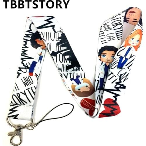 Grays Anatomy Doctor Nurse Neck Strap Lanyard for Keys ID Card Badge Holder Mobile Phone Straps Keychain DIY Hang Rope Lanyards