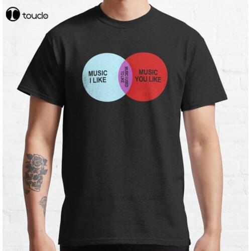 New It Crowd Music I Like T-Shirt Classic T-Shirt Cotton Men Tee Shirt