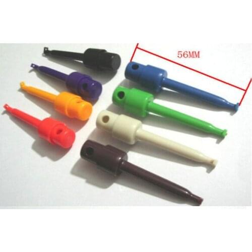 NEW!!! 80 pcs Small Plastic Test Hook Clip SMD PCB IC Test Probe