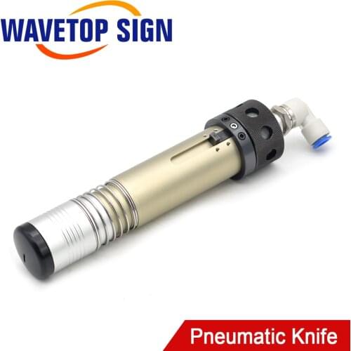 WaveTopSig CNC Pneumatic Oscillating Vibrating Knife Tool Vibrating Knife for Cutting Cloth Leather Genuine Leather Soft Glass