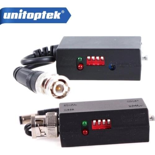 A Pair 1200m 1CH Active Twisted Pair Transmitter Receiver Video Balun