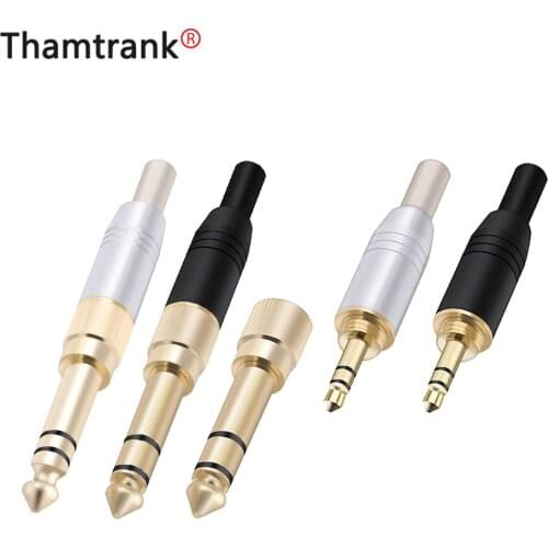 4pcs/lot 3.5mm Jack 3 poles stereo male plug soldering wire connector with spring aluminum tube screw-in 3.5mm stereo connector