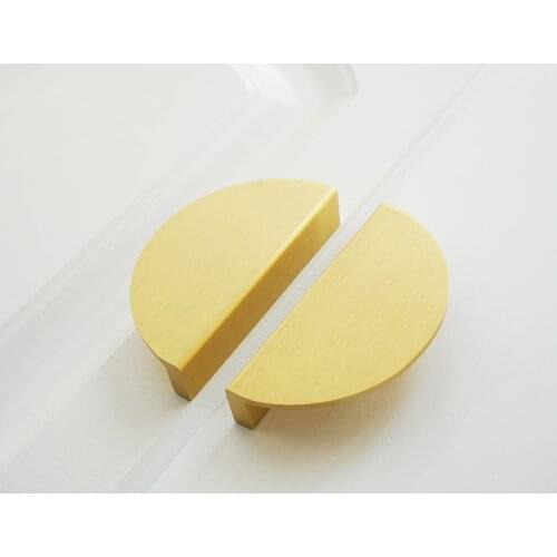 MFYS 2.5”Drawer Pull Dresser Knobs Handles Semicircle Kitchen Cabinet Handles Door Handle Zinc alloy Furniture Hardware 64mm