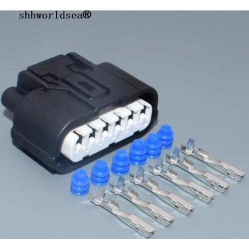 Shhworldsea 6189-1012 Female 6 pin 1.2mm Automotive Connector Waterproof Plug Auto Oxygen Sensor Plug car electrical wire plug