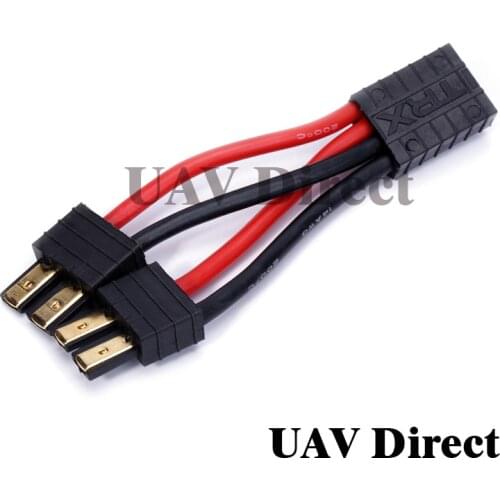 1pcs TRAXXAS TRX Plug Connector Parallel Cable leads Extension 1 to 2 Adapter for RC Racing 14AWG