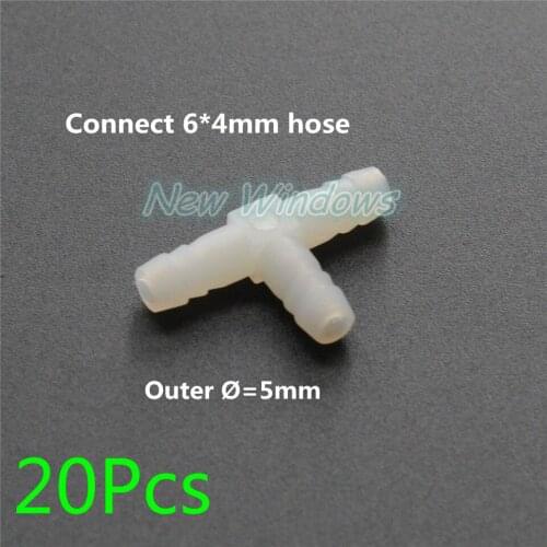 Dentist Lab 20Pcs Air Water Plastic Tube Connector Pipe Tubbing Fitting