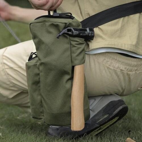 Tent Stake Bag Camping Stuff Storage Organizer For Peg Hammer Versatile Tent Peg Bag Tents Accessories For Outdoor Camping Tools