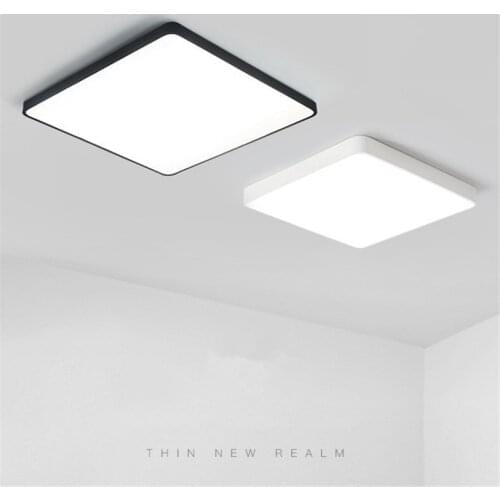 Nordic Led ultra-thin ceiling lamp creative living room bedroom balcony aisle restaurant dimmable square lamps free shipping