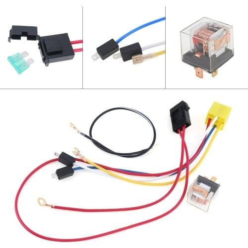1 Pcs 12V High-quality Wire Harness And Copper relay with Light Car Horn Speaker Kit Fit for Air Horn Car/ Truck / Vehicle