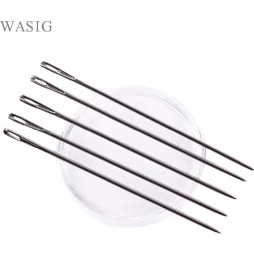 50 pcs I TYPE Weaving Needle Hook /Sewing Needles For Human Hair Extension Hair weaving Knitting Tools