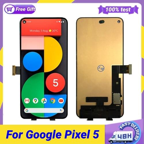 6.0" AMOLED For Google Pixel 5 LCD Display Touch Screen Digitizer Assembly Replacement For Google Pixel 5 Diaplay 5 LCD