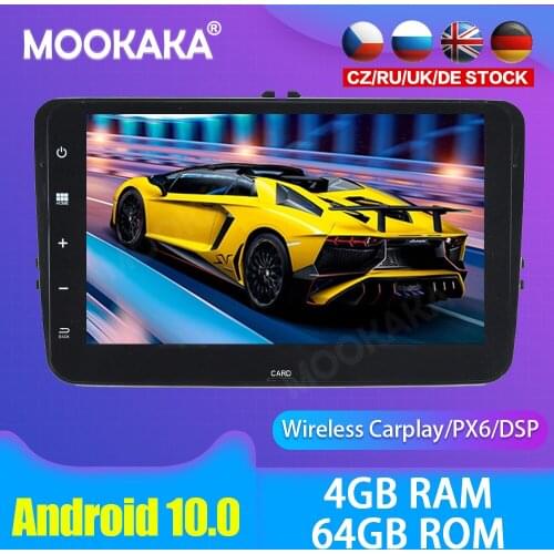 Android 10.0 Car multimedia DVD Player GPS Radio For Volkswagen HC GPS Navigation Stereo DSP Audio PX6