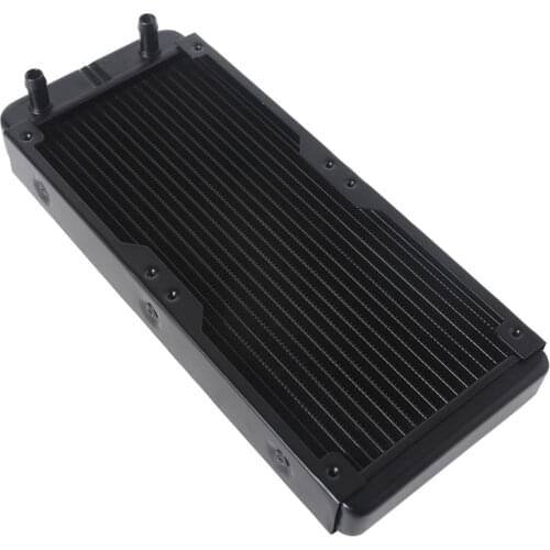9.45"18 Tube Computer Water Cooling Radiator G1/4 Female Thread Heat Dissipation