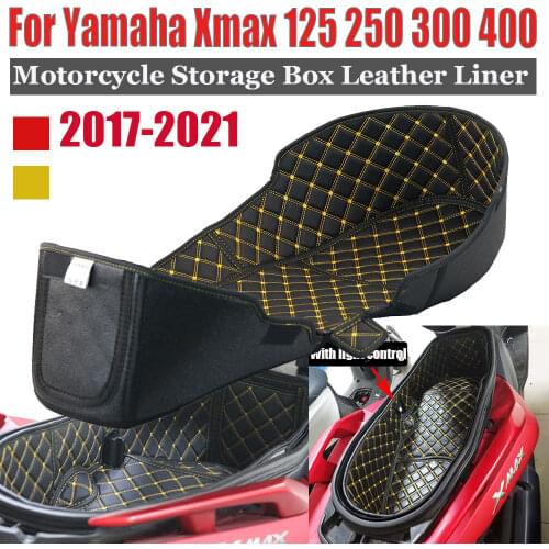 Motorcycle Storage Box Leather Rear Trunk Cargo Liner Protector For Yamaha X-MAX XMAX 300 125 XMAX 250 400 XMAX300 2017-2019