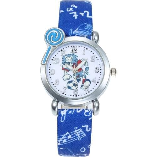 Hot Sales Lion New Cartoon Lovely Kids Girls Boys Children Students Quartz Wrist Watch Clock Dress Children Quartz Wristwatches