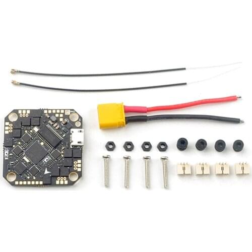 Happymodel Crazy F4 AIO Flight Controller Board Stack F411 F4 12A ESC Support 2-4s battery For RC DIY Tiny Racing Drones