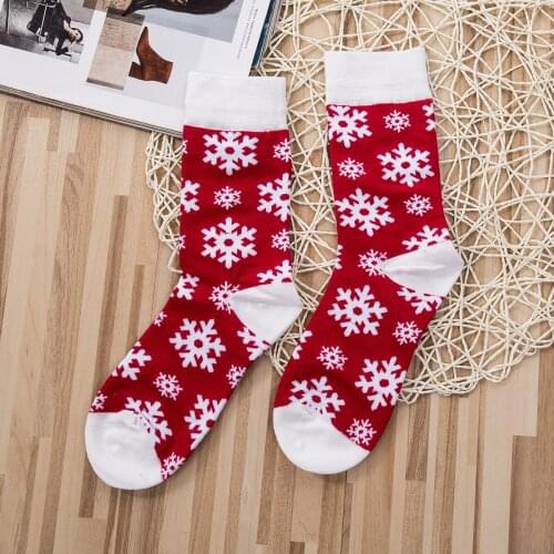 Cotton Christmas Socks Women Men New 2019 Autumn Winter New Year Santa Claus Christmas Tree Snow Elk Gift Happy Sock Xmas Socks