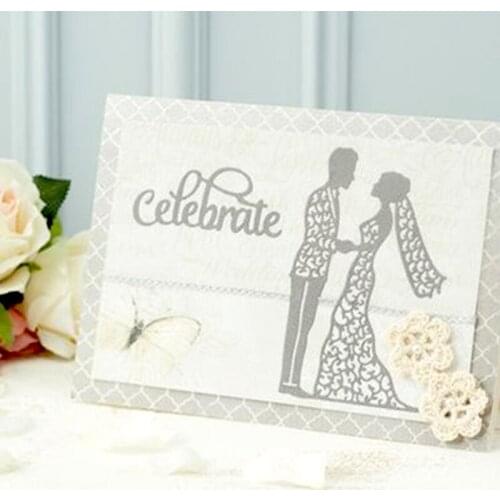 Panalisacraft Bridge Wedding Metal Cutting Dies Craft Dies Scrapbooking Card Making Album Embossing Stencil Die Cut Decoration