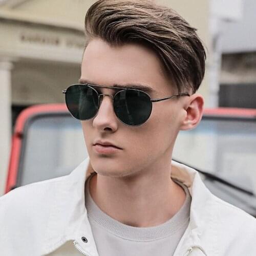 BANSTONE BRAND DESIGN Vintage Round Polarized Sunglasses Men Retro Classic Metal Frame Driving Fishing Sun Glasses Women Eyewear