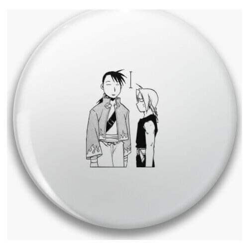 Ling And Ed Fullmetal Alchemist Manga Ca Soft Button Pin Collar Gift Fashion Lover Cartoon Hat Metal Women Cute Funny Lapel Pin