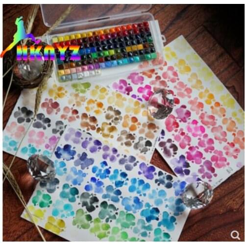1 sets MIJELLO Artist Watercolor Gold 126 Full Colors 0.5ml Distributed Water Color Acuarelas Profesionales Colors Set