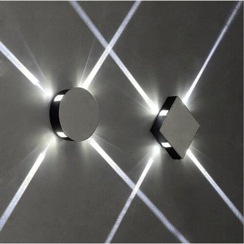 Cross star wall lamp round square LED creative decoration lamp modeling lamp bar internet cafe ktv club