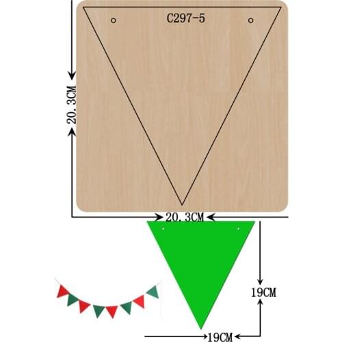 New Christmas decorations Wooden die Scrapbooking C-297-5 Cutting Dies Compatible with most die cutting machines