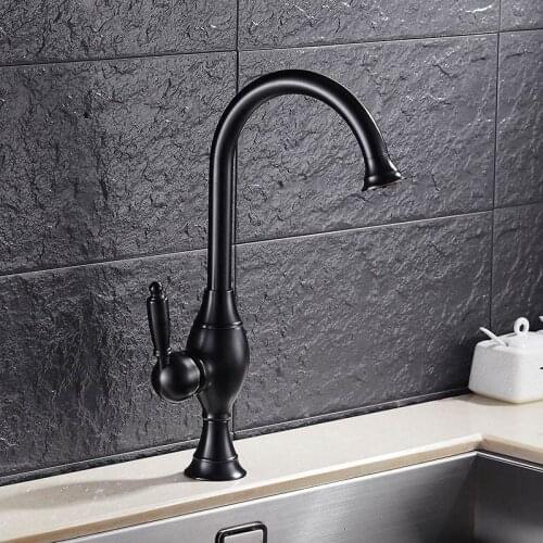 Kitchen Faucet European Antique Style Bathroom Basin Faucets Single Hole Sink lavatory Tap Cold and Hot Water Mixer Tap Crane