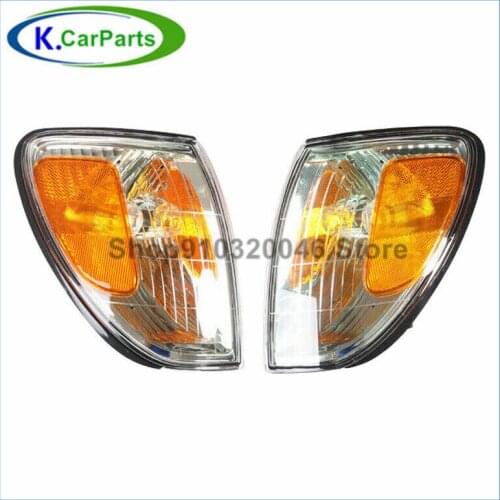 1 Pair Corner Front L+R Turn Signal Light Fit for Toyota Land Cruiser 1998-2007