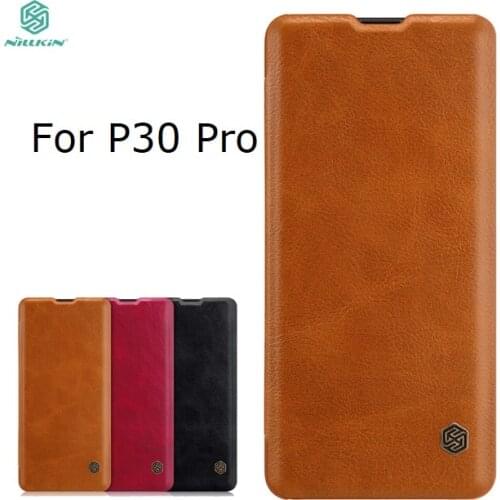 For Huawei P40 case Funda Huawei P30 casing Nillkin vintage Qin PU flip Leather Case back case cover For Huawei P40 p30 Pro Lite