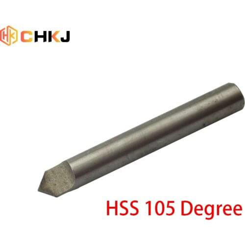 CHKJ HSS 105 Degree Locksmith Accessories Tool Twist Drills Bit for 368A 339C Vertical Key Cutting Machine Flat Knife Drill Bit