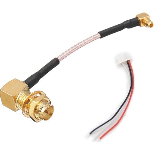 DIY Version RC Drone Spare Part VTX Antenna Extension Cable Feeder L To MMCX