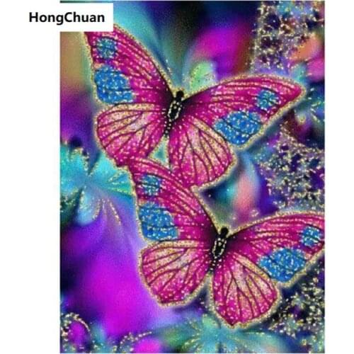 Butterfly Mural 5D DIY Square/Round Diamond Painting Mosaic Cross Embroidery Handicraft Home Decoration Christmas Gift New Year