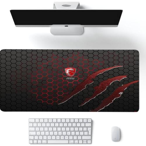 MSI Mouse Pad Large XXL Gamer Anti-slip Rubber Pad Gaming Mousepad to Keyboard mouse pad Laptop Computer Speed Mice Mouse Desk