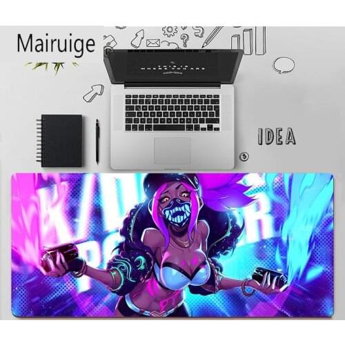 Anime mouse pad League of Legends KDA KaiSa Akali desktop gaming Mouse mat large mousepad keyboard alfonbrilla raton ordenador