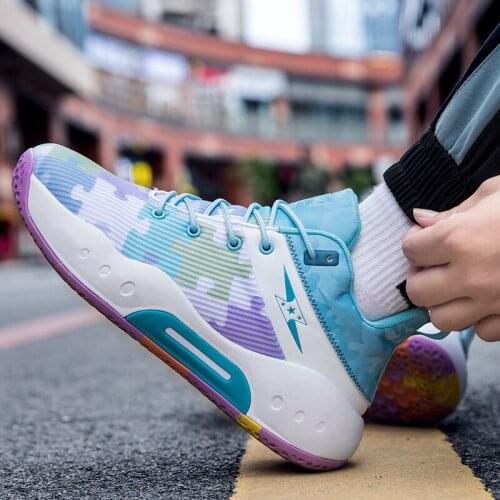 Summer Male Basketball Sport Shoes Comfortable Basketball Shoes Woman Breathable Designer Sneakers Boy Anti-Slip Men Trainers