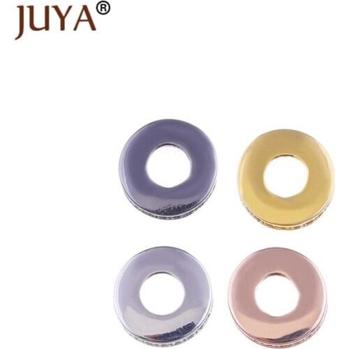 Copper Zircon Round Spacer Beads For Jewelry Making Gold Rose Gold Black 4 Colors Beads Accessories For Jewelry DIY Craft