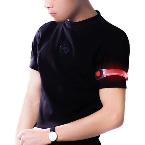 LED Light Up Armband Adjustable Wearable Running Arm Belt Glow in The Dark for Running Walking Cycling Concert Outdoor A