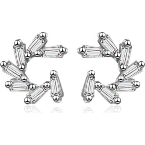 New Windmill Zircon Geometric Earrings For Women Trend Creative Jewelry Party Gift Oorbellen SAE158