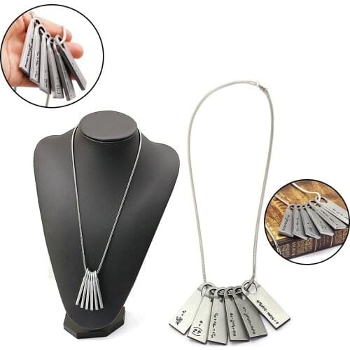 Death Stranding Necklace Formula Titanium Alloy Norman Reedus Metal Pandent Game Accessories For Men Women Cosplay Choker