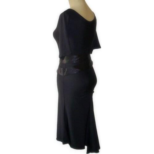 Latin dance short sleeve bandage hip package exercises dress W11015